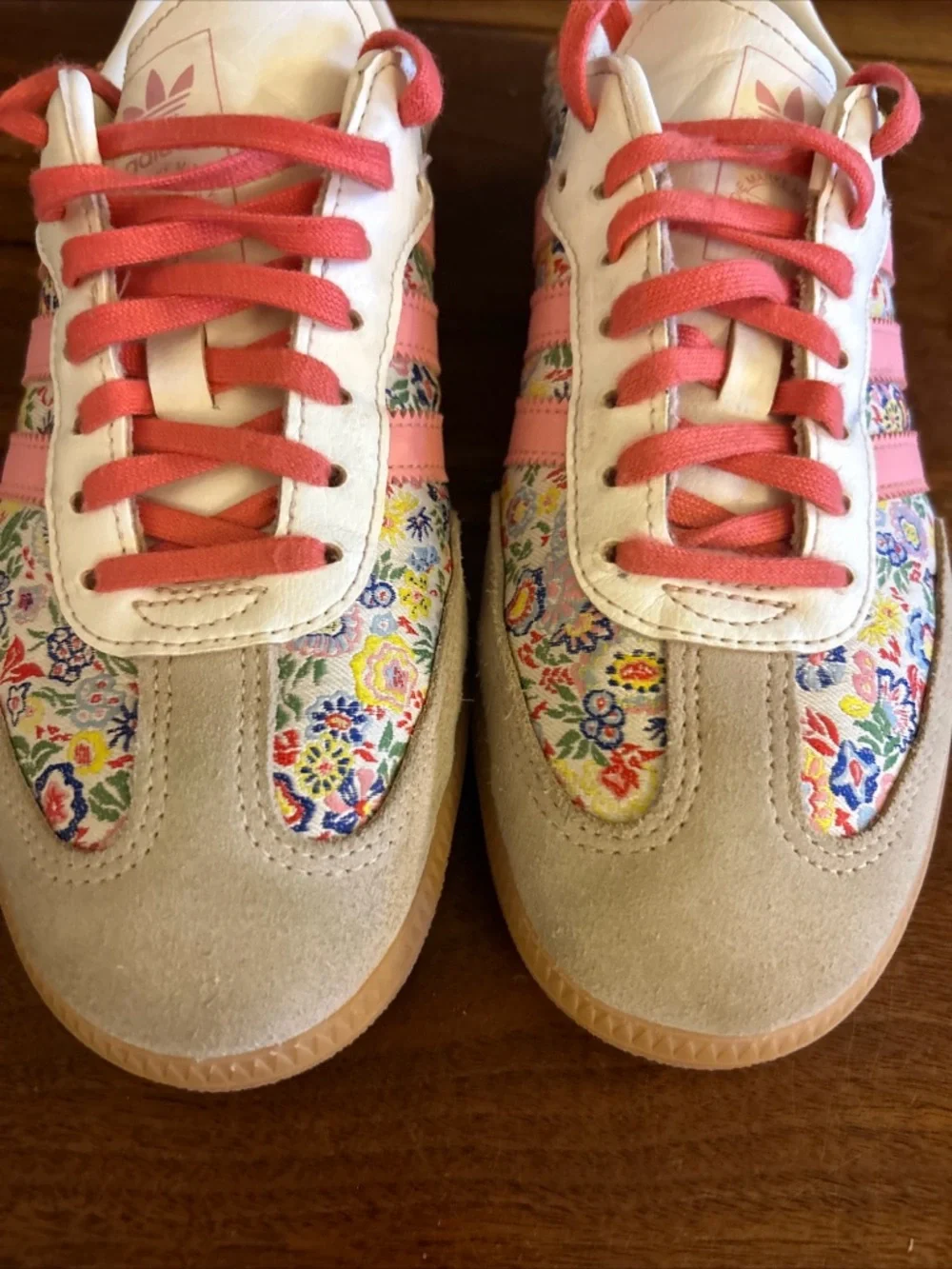 adidas Samba x Liberty Embroidered Floral Sneakers size 5.5Y EU 38 - Picture 5 of 12